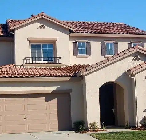 tile roof house