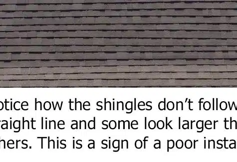 uneven shingles