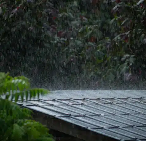 raining on roof
