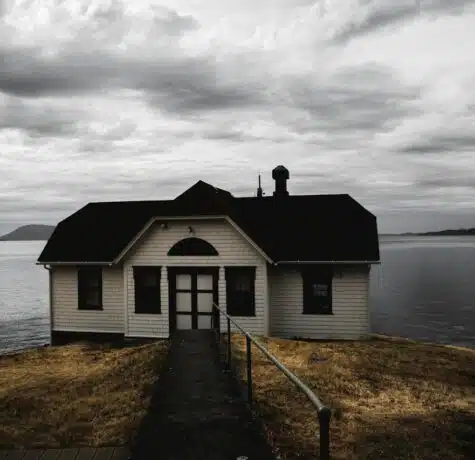 storm over house