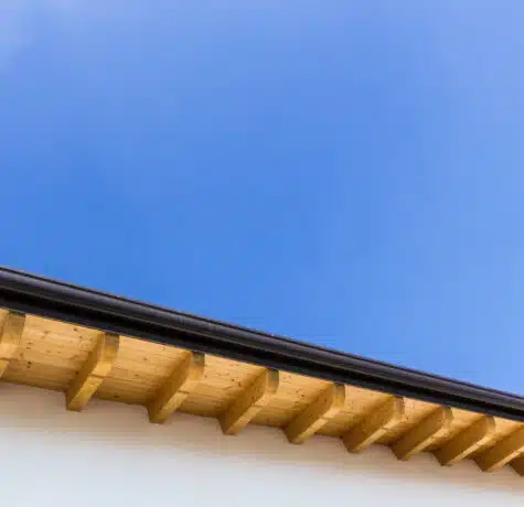 roof with gutter