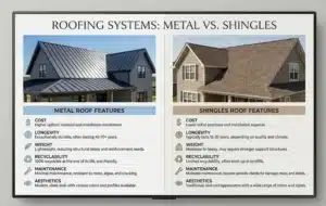 Metal vs Asphalt Shingles cost