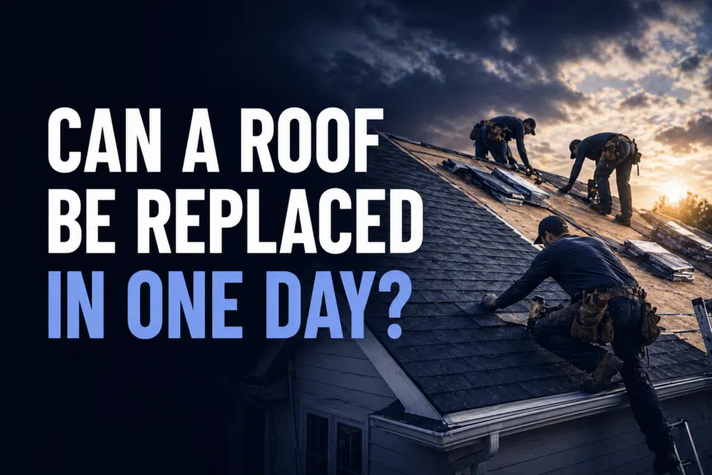 Can a Roof Be Replaced in One Day