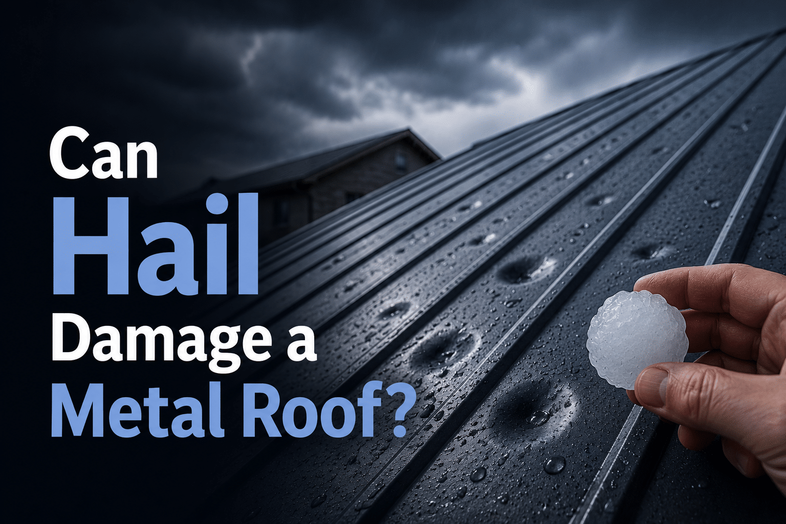Can Hail Damage a Metal Roof