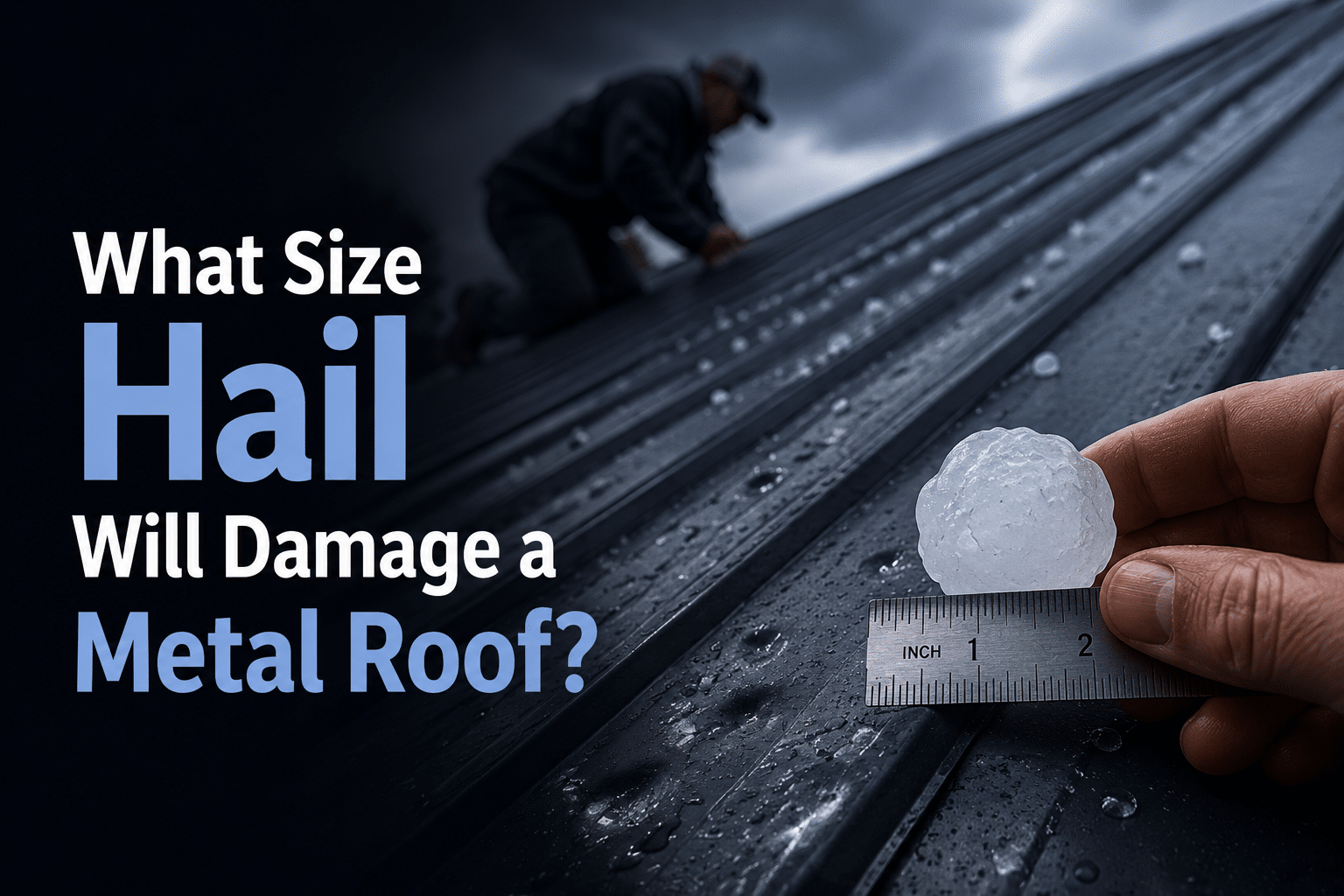 What Size Hail Will Damage a Metal Roof