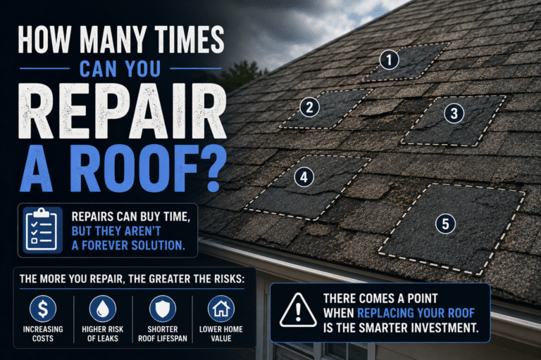 how many times can you repair a roof
