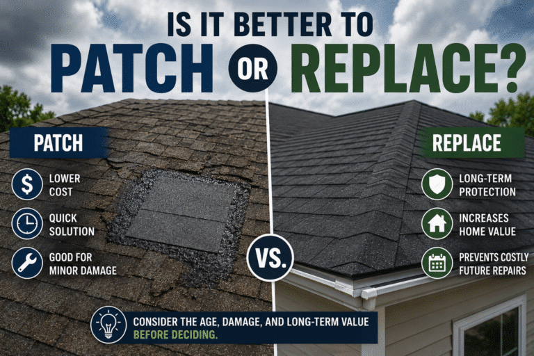 Is It Better to Patch a Roof or Replace It?