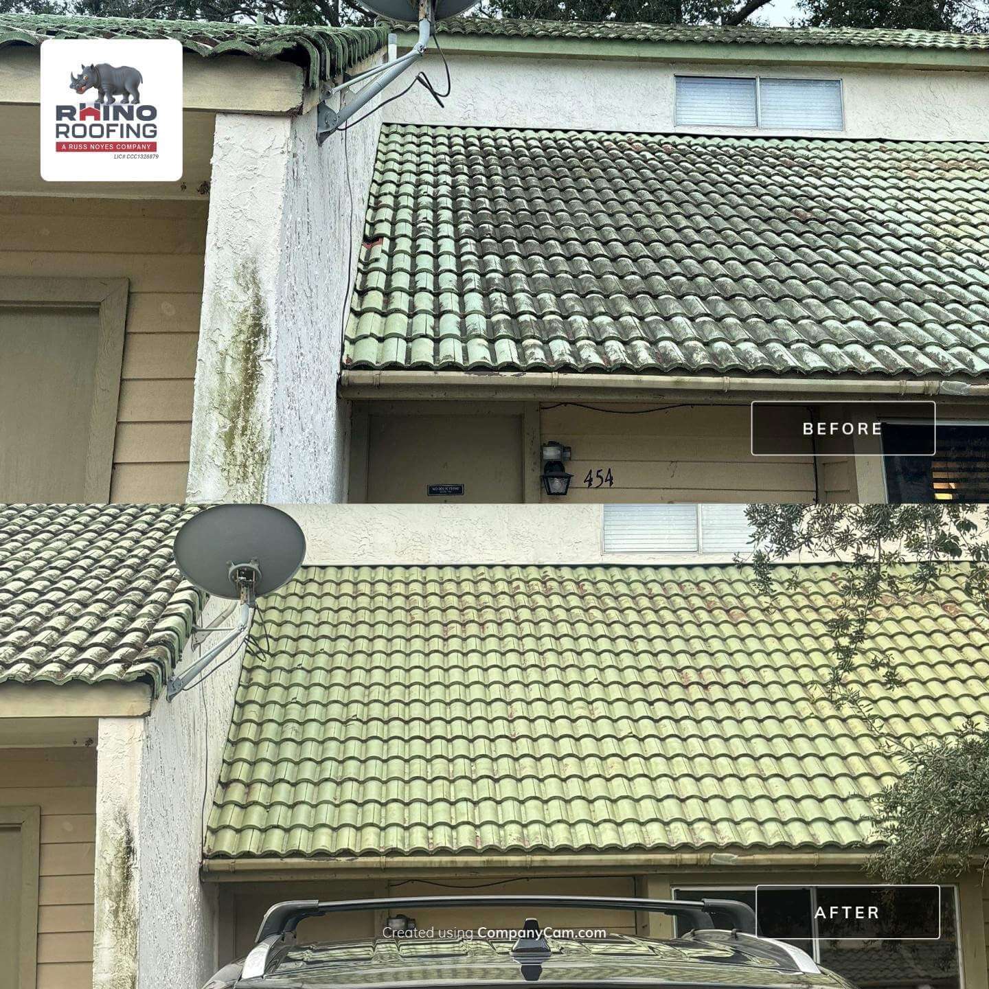 HOA-approved roof shampoo and cleaning in Central Florida