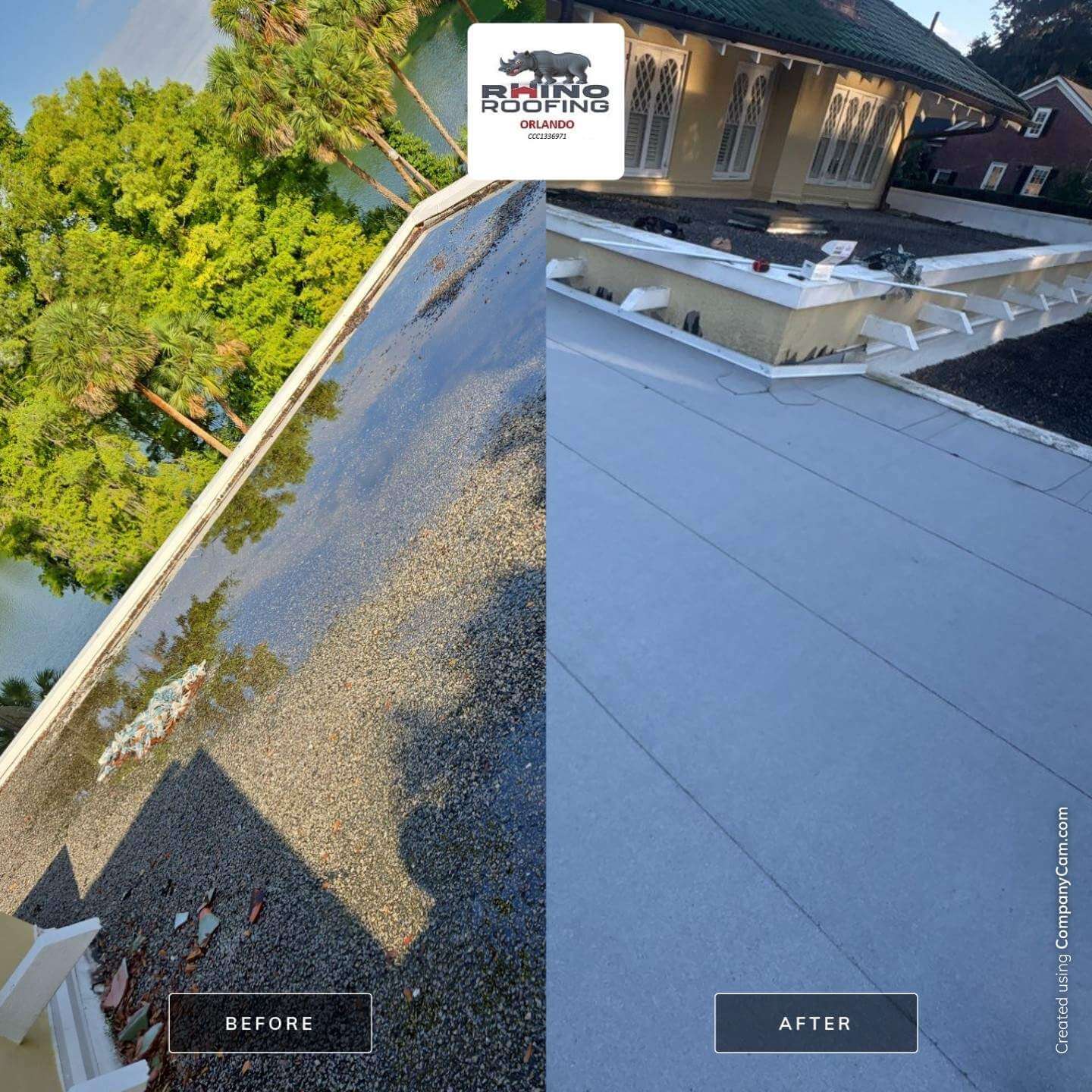 Flat roof replacement in Orlando, FL