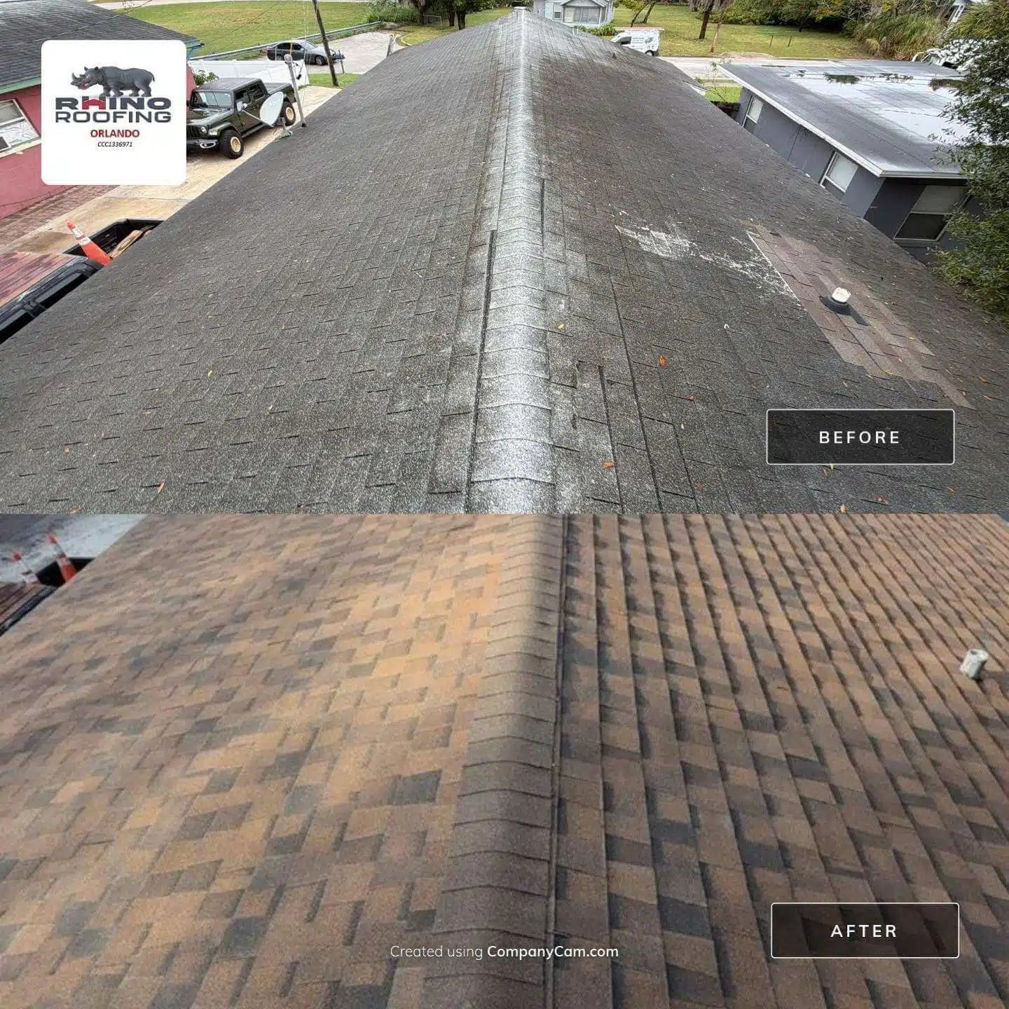 Shingle roof replacement in Orlando, FL