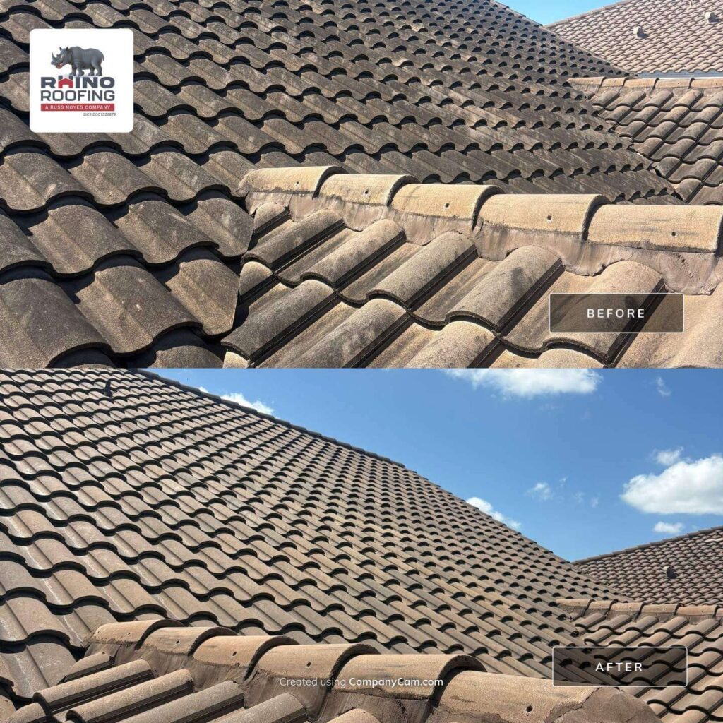 Tile roof cleaning and roof shampoo in Orlando, FL
