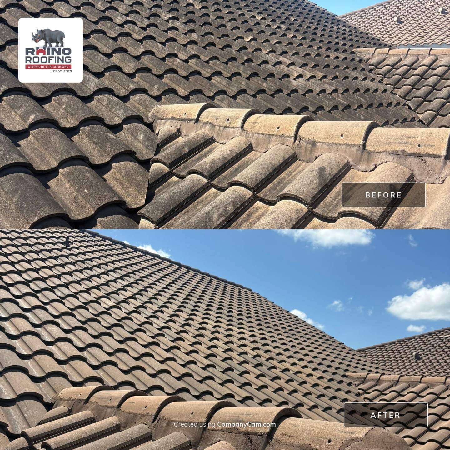 Tile roof cleaning and roof shampoo in Orlando, FL